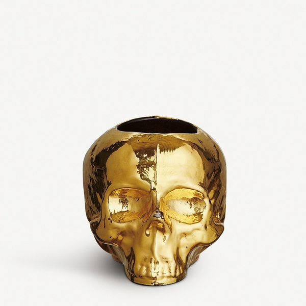 Κηροπήγιο Gold  85mm Still Life Skull Kosta Boda