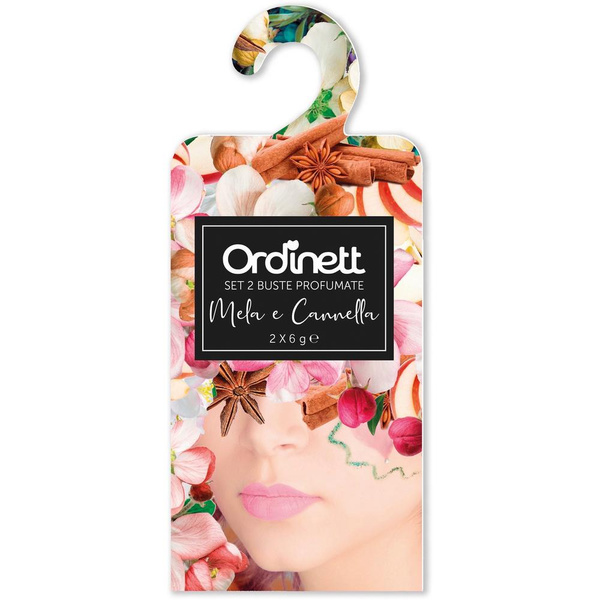 Σετ 2τμχ αρωματικό κρεμαστό ντουλάπας Apple & Cinnamon Ordinett