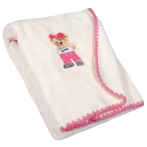 GREENWICH POLO CLUB ΚΟΥΒΕΡΤΑ VELOUR ΑΓΚΑΛΙΑΣ ESSENTIAL 8839 IVORY, PINK
