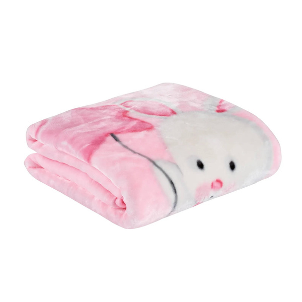 DAS BABY ΚΟΥΒΕΡΤΑ VELOUR ΚΟΥΝΙΑΣ RELAX 4917 PINK