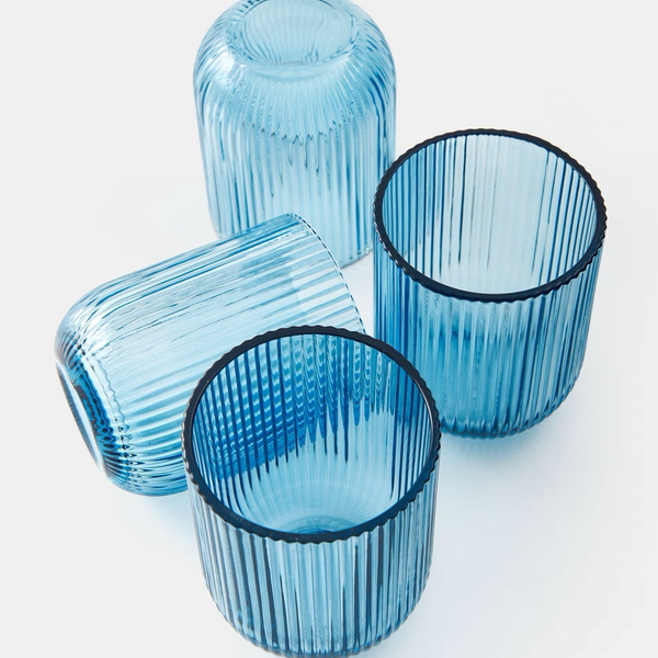 Σετ 6τμχ γυάλινα ποτήρια 26cl ουίσκι Noris Blue