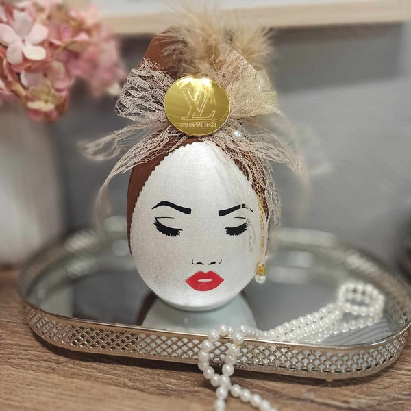 Διακοσμητικό κεραμικό κεφάλι Luxury Lady  24cm