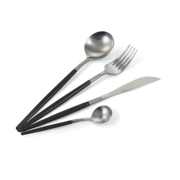 Σετ 24 τεμάχια μαχαιροπίρουνα Senso Black inox Matt