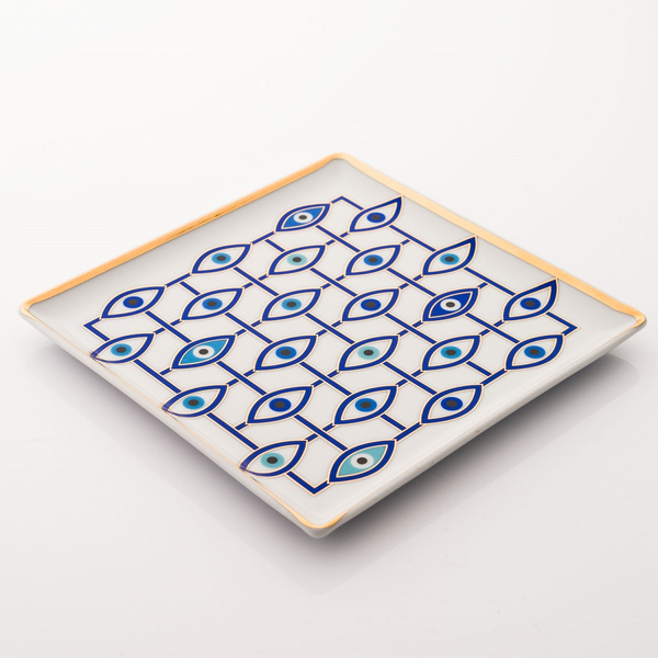 Eye Love Tray 17x17cm πορσελάνη