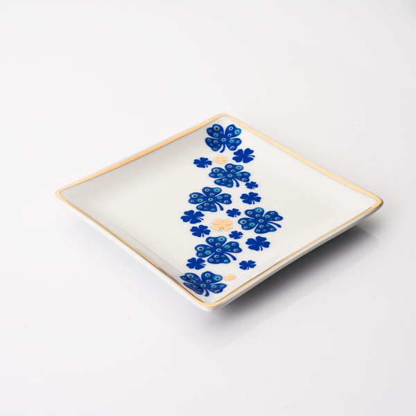 Kyma Tray 12x12cm πορσελάνη