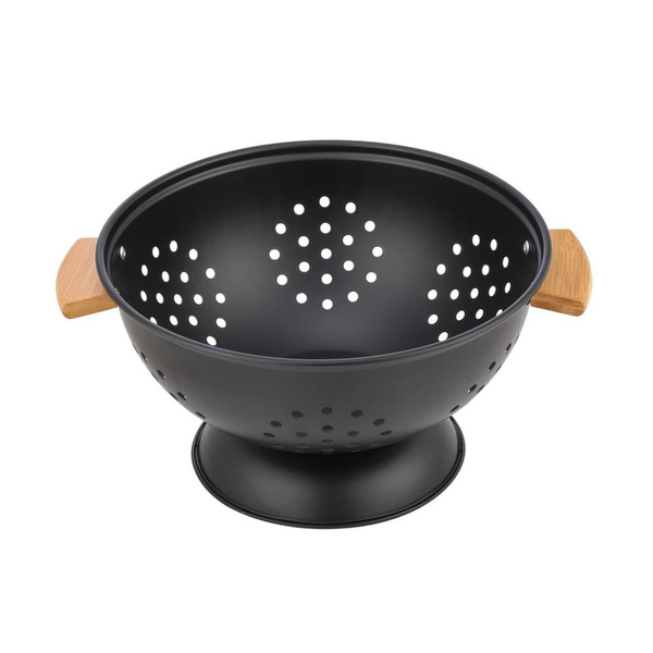 Σουρωτήρι Kitchen Trend μαύρο μεταλλικο 24cm
