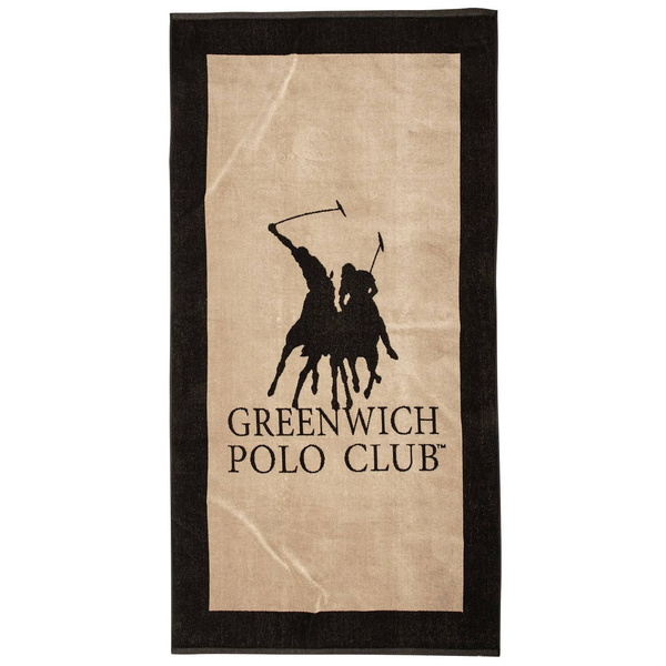 GREENWICH POLO CLUB ΠΕΤΣΕΤΑ ΘΑΛΑΣΣΗΣ 90Χ180 4020 BLACK, TAUPE