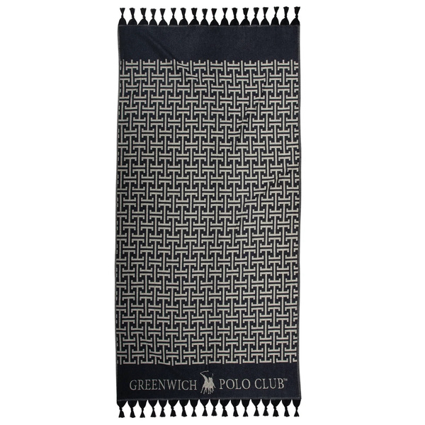 GREENWICH POLO CLUB PAREO FOUTA 90Χ170 4056 BLACK, GREY