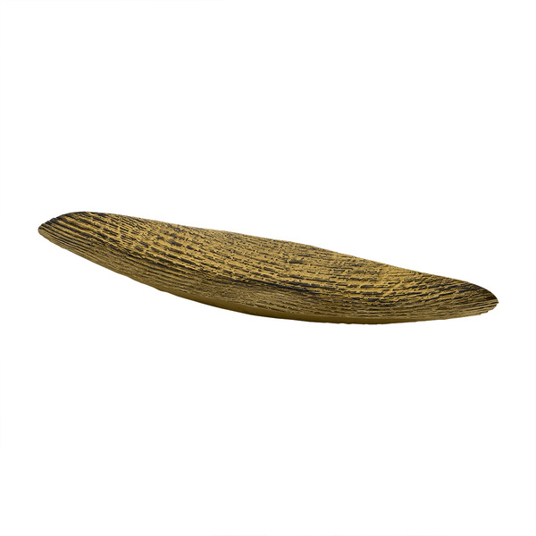 Μεταλλίκη vintage coup οβάλ χρυσή 55x18x5cm