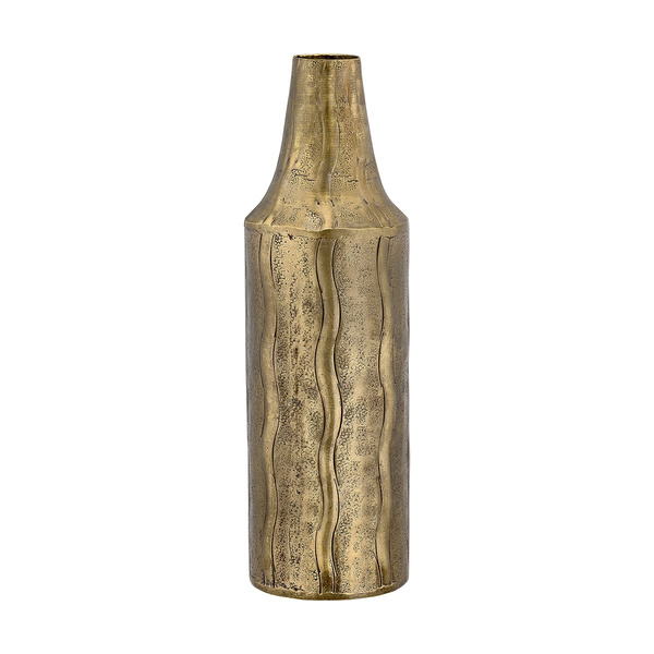 Βάζο μεταλλικό bronze vintage 11.5x11.5x39cm