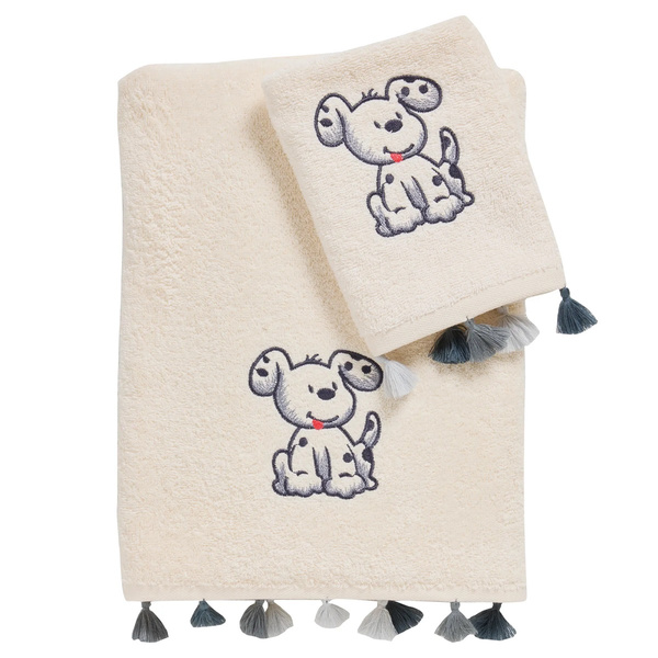 DAS BABY ΣΕΤ ΠΕΤΣΕΤΕΣ 2 ΤΕΜΑΧΙΩΝ ΚΕΝΤΗΤΕΣ SMILE 4965 GREY