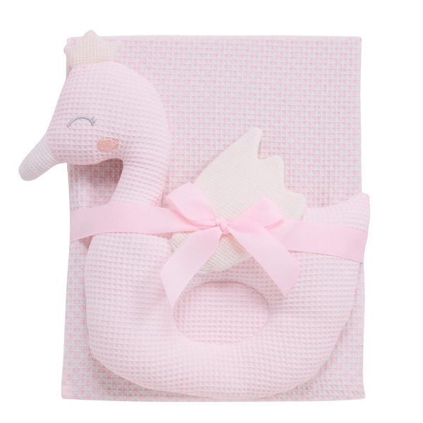DAS BABY ΚΟΥΒΕΡΤΑ ΠΙΚΕ ΑΓΚΑΛΙΑΣ RELAX 4956 PINK, WHITE