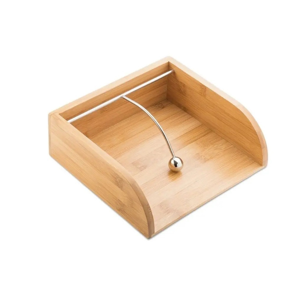 Χαρτοπετσετοθήκη πλακέ bamboo 21.3x20x7cm