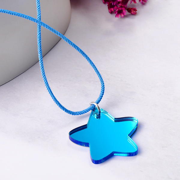 Plexi Summer Friends γαλάζιο κρεμαστό Αστεράκι 3,5 εκ