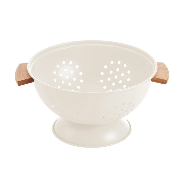 Σουρωτήρι μεταλλικό Kitchen Trend - Ιβουάρ, 24cm