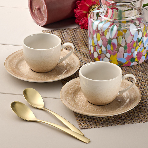 Σετ 6 φλιτζάνια espresso 100ml stoneware Mars in-Glase
